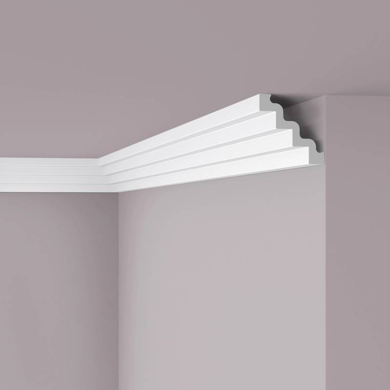 NOEL & MARQUET NMC ST4 NOMASTYL Eckleiste Zierleiste Stuckleiste 2 m 200 cm x 13 cm x 13 cm Weiß von NOEL & MARQUET