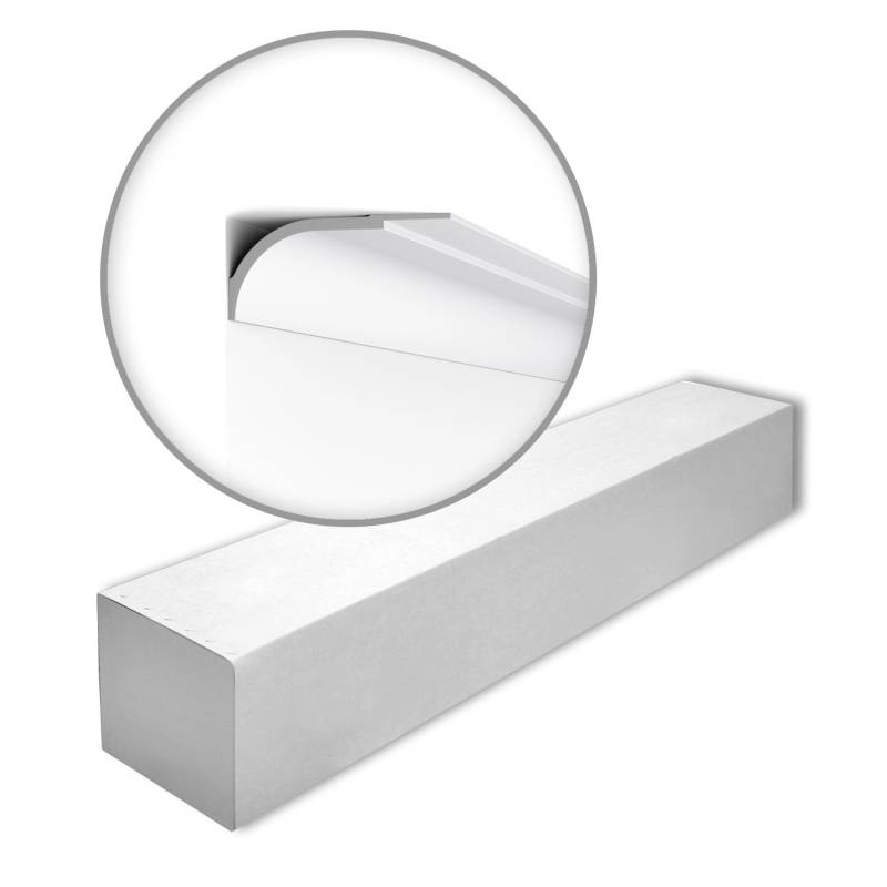 NOEL & MARQUET NMC WT22-Box WALLSTYL Eckleisten 1 Karton Set mit 5 Stuckleisten 10 m Weiß von NOEL & MARQUET