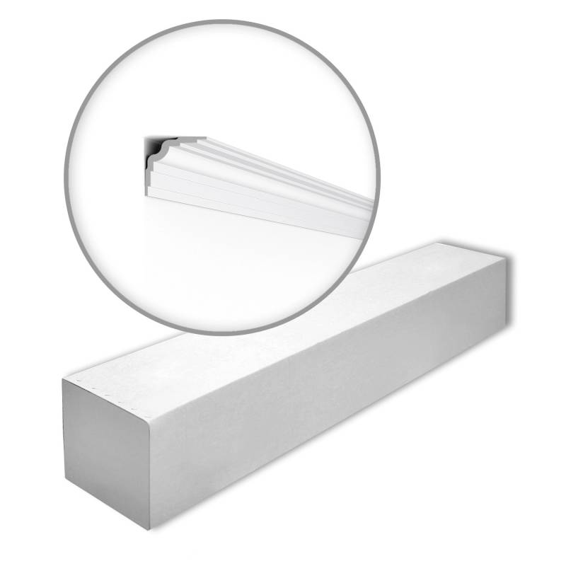NOEL & MARQUET NMC WT25-Box WALLSTYL Eckleisten 1 Karton Set mit 13 Stuckleisten 26 m Weiß von NOEL & MARQUET