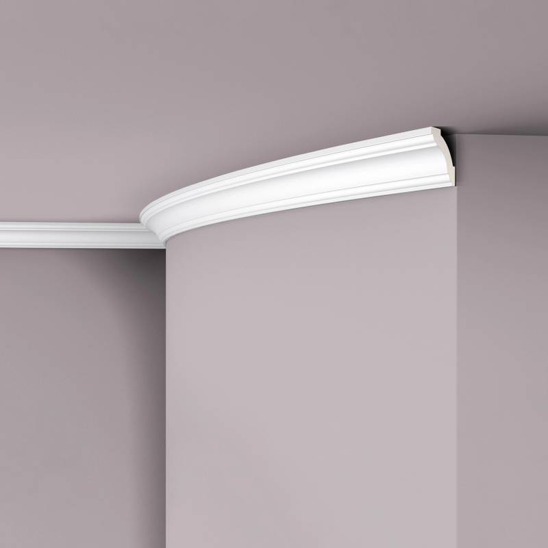 NOEL & MARQUET NMC Z1240 Flex ARSTYL Flexible Eckleiste Zierleiste Stuckleiste 2 m 200 cm x 4,2 cm x 4,2 cm Weiß von NOEL & MARQUET