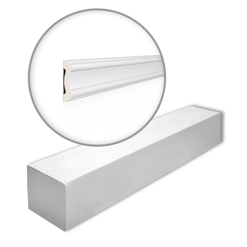 NOEL & MARQUET NMC Z1550-Box ARSTYL Wandleisten 1 Karton Set mit 23 Stuckleisten 46 m Weiß von NOEL & MARQUET