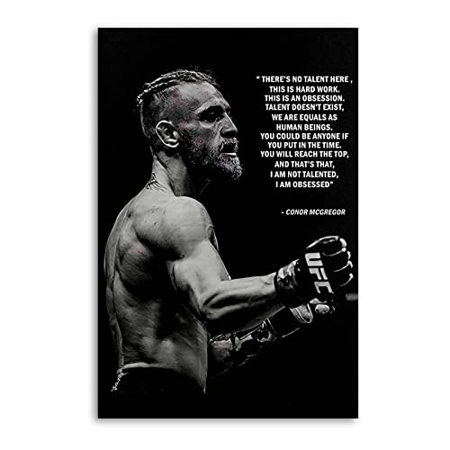 NOEMOHA Conor McGregor Kampfbox-Poster, dekoratives Gemälde, Leinwand-Wandposter und Kunstdruck, modernes Familienschlafzimmer-Dekor-Poster, 20 x 30 cm von NOEMOHA