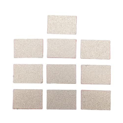 NOENNULL 10 Stcs Wischer PEI -Blatt, PEI -Platte Flexible Druckblatt für QIDI Plus 4 3D -Druckerblatt Druckbettplatte 25x16.4x0.8mm Peipulverschichtschicht Druckkopfreiniger von NOENNULL