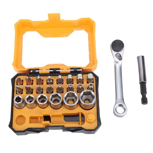 NOENNULL 24pcs Multi -Funktions -Ratschenschlüssel mit Buchsenschreiber -Bits, Doppelköpfe Mini -Ratschengriff für Möbelbaugruppen, Elektrische Reparatur, Wartung des Autos NOENNULL 24pcs Multi -Funktions -Ratschenschlüssel mit Buchsenschreiber -Bits, Doppelköpfe Mini -Ratschengriff für Möbelbaugruppen, Elektrische Reparatur, Wartung des Autos von NOENNULL