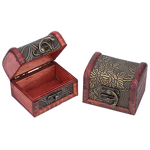 NOENNULL 2PCS Handgefertigte Mini -Holzschmuck -Schmuckbehälter -Halter -Lagerbox, Vintage -Stil, Ideal für Heim- oder Außenreisen, für die Aufbewahrung oder Ausstellung Ihres NOENNULL 2PCS Handgefertigte Mini -Holzschmuck -Schmuckbehälter -Halter -Lagerbox, Vintage -Stil, Ideal für Heim- oder Außenreisen, für die Aufbewahrung oder Ausstellung Ihres von NOENNULL