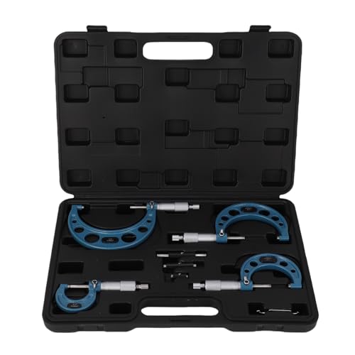 NOENNULL 4pcs Außenmikrometer Eingestellter Zoll 0-4 Zoll 0,0001 Zoll Graduierungsmaschinist Tool Legierung Genau mit Dem Box Externer Mikrometer-Set-Abschluss-Präzisionsmessschieber NOENNULL 4pcs Außenmikrometer Eingestellter Zoll 0-4 Zoll 0,0001 Zoll Graduierungsmaschinist Tool Legierung Genau mit Dem Box Externer Mikrometer-Set-Abschluss-Präzisionsmessschieber von NOENNULL
