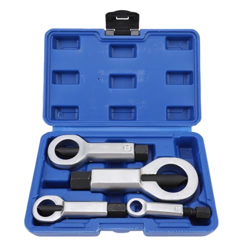 NOENNULL 4pcs Heavy Duty Nut Splitter Set, Professional Bolt Breaker Remover Tool Kit für Festgefahrene Rostmuttern (9-12 Mm, 12-16 Mm, 16-22 Mm, 22-27 Mm) von NOENNULL