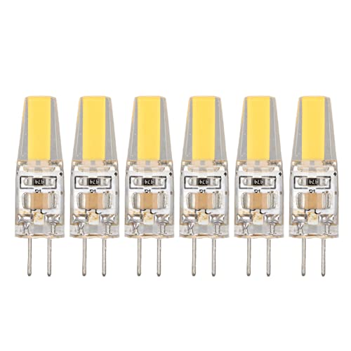 NOENNULL 6 Stück 6 W 500LM G4 LED COB Energiesparlampe Leuchtmittel für Deckenleuchte Tischlampe 220 V (Warmweiß) von NOENNULL