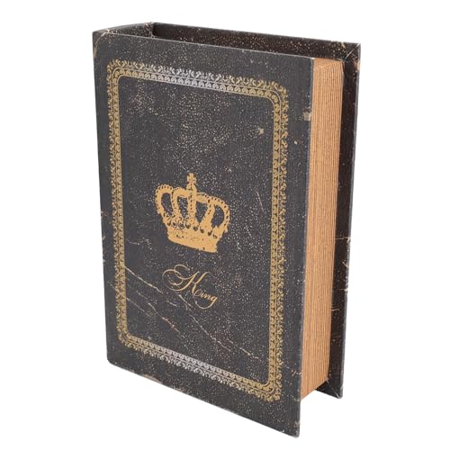 NOENNULL Antike Bücherbox Vintage Buchform Aufbewahrungsbox Große Kapazität Gefälschte Buchbox Holz Europäische Dekorative Buchbox Dekorative Bücherregal Dekoration von NOENNULL