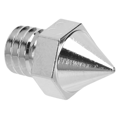NOENNULL Die 3D -Druckerdüse Ausgehärtetem Legierung, M6 X 13,8 Mm Tipp, NI -verplatzt, für Raise3d N Pro2 Pro3 E2 -Serie, 0,2 Mm Heiße End -Ersatzteile von NOENNULL