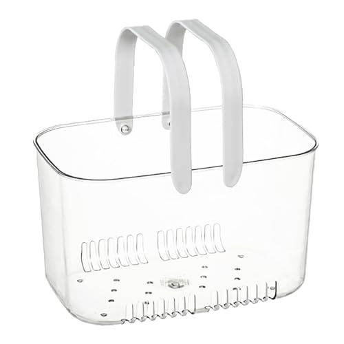 NOENNULL Duschkorb, niedlicher einfacher Stil, großes Fassungsvermögen, wasserdicht, hohles Design, tragbar, transparent, Dusch-Caddy Badezimmer, NOENNULL4ay59spk7g von NOENNULL