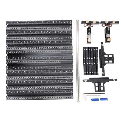 NOENNULL Gleissäge Parallele Rail Guide Kit, Aluminium -Legierung Rundkreis Sägewerk Set Feste Guide Rail Bracket Woodworking Guide Guide Guide Reting T Auxiliary -Werkzeuge für von NOENNULL