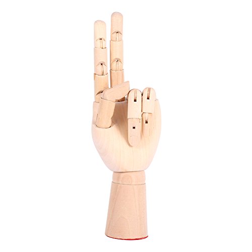 NOENNULL Gliederpuppe Linke Holz Hand Malhilfe Gliederhand Modellpuppe Modellhand, NOENNULLt659arucq4 von NOENNULL