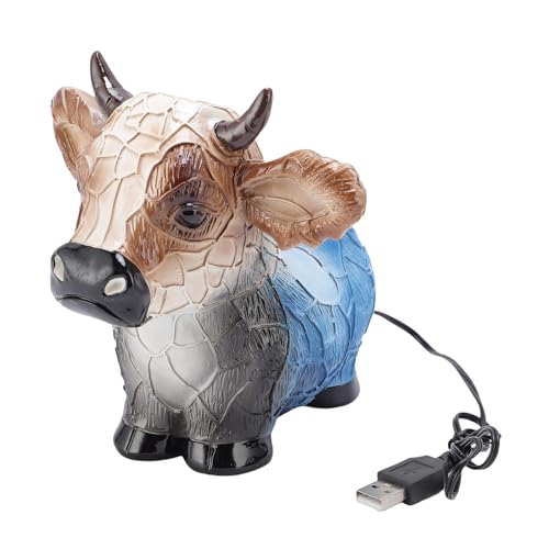 NOENNULL Highland Cow Tischlampe mit USB Kabel - Nette Tier Abendlampe für Schlafzimmer, Wohnzimmer und Büro, Einstellbare LED-Schreibtischbricht NOENNULL Highland Cow Tischlampe mit USB Kabel - Nette Tier Abendlampe für Schlafzimmer, Wohnzimmer und Büro, Einstellbare LED-Schreibtischbricht von NOENNULL
