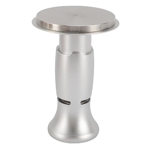 NOENNULL Kaffeemanipulation, Edelstahl Kaffee Manipulationswerkzeug Kaffeepulver Presse Auto Rebound Manpa Auto Rebound 25Bar Konstanter Druck Kaffeepulver Presse Hammer für (Silber) von NOENNULL