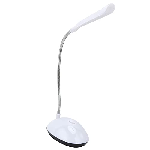 NOENNULL LED-Schreibtischlampe mit flexiblem Schwanenhals, batteriebetriebene Tischlampe, kompakte tragbare Lampe Wohnheim, Arbeitszimmer, Büro, Schlafzimmer, Augenpflege und von NOENNULL