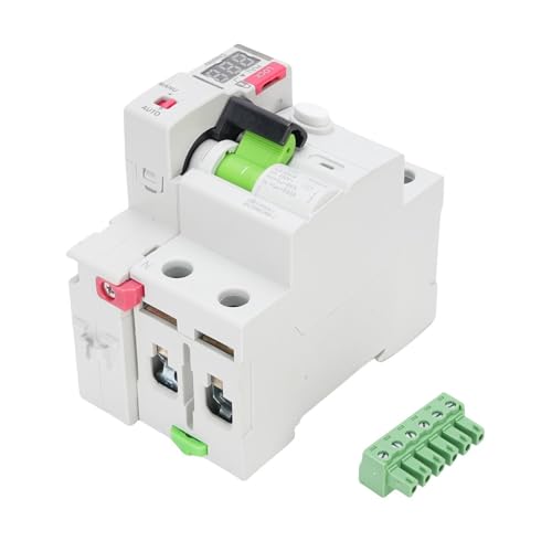NOENNULL Miniatur -Leistungsschalter RCCB Circuit Breaker Ruhestrom Erde Leckage Circuit Breaker 2p RCD Typ A mit Digitalem Display Automatische Reset für Wechselrichter, EV (63a) von NOENNULL