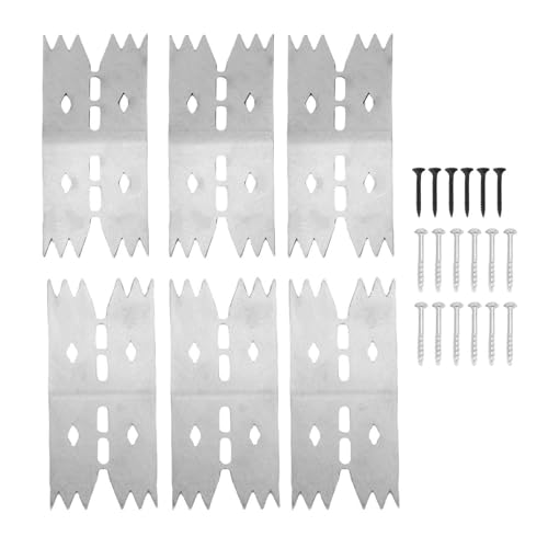 NOENNULL Plattenklemmhunde, 4-Pack-Holzbearbeitungsklemme aus Edelstahl mit Befestigungsplatten und Schrauben für Router, Bohrer, Genaue Positionierung von NOENNULL