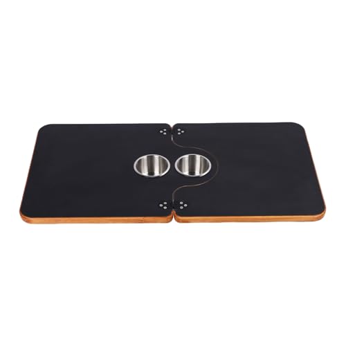 NOENNULL RV -Tisch -Top -Ersatz durch 2 Tasse Halter, 29,53 X 1755 Zoll Klapperholz Tisch für Bootsanhängeryacht, Deck Ess- und Arbeitsoberflächenplatte von NOENNULL