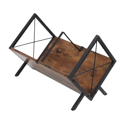 NOENNULL Rekord -Speicher -Rack -Halter -Alben Music Records Display Shelf Organizer für das Buchmagazin Solid Wood Iron NOENNULL Rekord -Speicher -Rack -Halter -Alben Music Records Display Shelf Organizer für das Buchmagazin Solid Wood Iron von NOENNULL