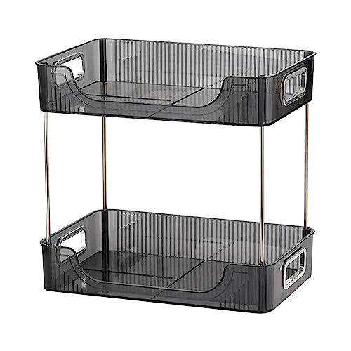 NOENNULL Schreibtisch-Organizer, 2 Ebenen, Schreibtisch-Aufbewahrungsregal, Schreibtisch-Organizer, Regale, Reichlich Platz, Modernes Lagerregal, Regale für Büro, Schlafzimmer, von NOENNULL