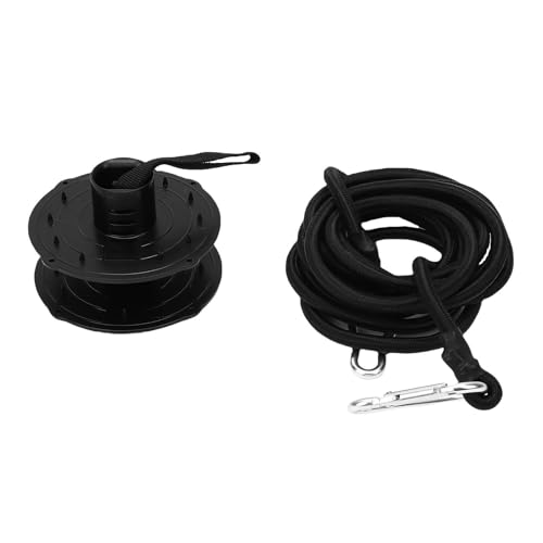 NOENNULL Schwimmendes Mattenzubehör -Tether -Kit mit Plastik -Tether, Seilschaum -Wasserpolster -Tether -Kit, Schwarz, So Entwickelt, Dass Ihre Matte für Alle Wasseraktivitäten an Ort von NOENNULL