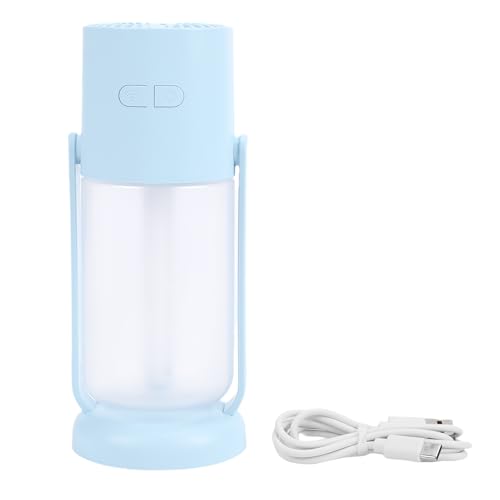 NOENNULL Tragbarer Kleiner Luftbefeuchter, USB Personal Desktop -Luftbefeuchter für Auto -Schlafzimmer -Reisebüro, 2 Nebelmodi Ruhig, (260 ml) (Blau) von NOENNULL