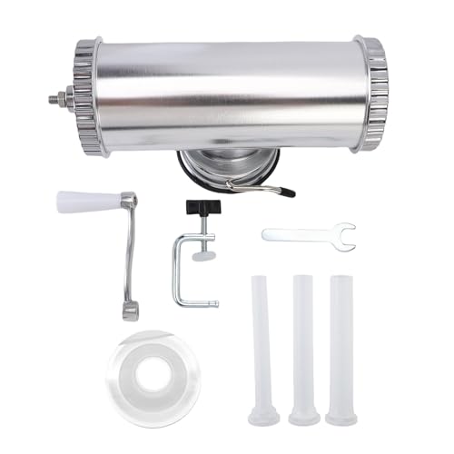NOENNULL Wurst Stuffers Manual Wurst Fleischfüller Kompakt Edelstahl Handbuch Wurst Fleischfüllmaschine für die Kommerzielle Verwendung von Heimküche für (Großgröße (21x15in)) von NOENNULL