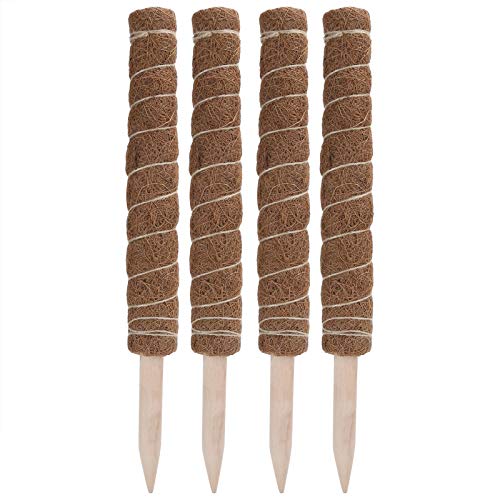 Pflanzen-Kletterständer, 4 Stück, 45,7 cm, Totem-Ständer, Moos-Faser-Totem-Ständer, Kletterpflanzenhalter, Pflanzenständerverlängerung für den Innenbereich Pflanzen-Kletterständer, 4 Stück, 45,7 cm, Totem-Ständer, Moos-Faser-Totem-Ständer, Kletterpflanzenhalter, Pflanzenständerverlängerung für den Innenbereich von NOENNULL