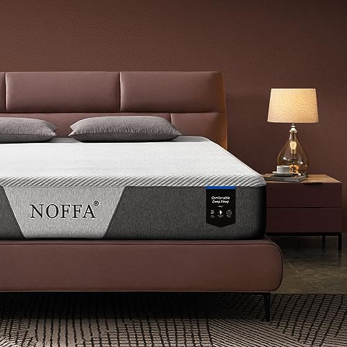 NOFFA Memory Foam Matratze 140 x 190 cm, Höhe 20cm, Ergonomischer Kaltschaum Mittelfest, Viskoelastische Schaumstoffmatratze, 3-Gewicht-Stützkonstruktion, Atmungsaktiv und komfortabel von NOFFA
