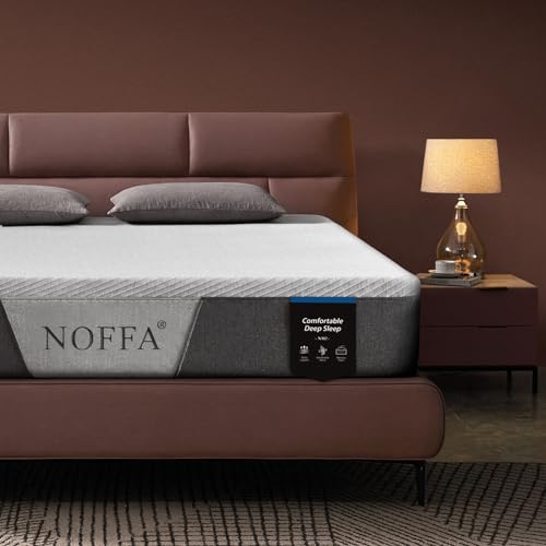 NOFFA Memory Foam Matratze 90 x 200 cm, Höhe 18cm, Ergonomischer Kaltschaum Mittelfest, Viskoelastische Schaumstoffmatratze, 3-Gewicht-Stützkonstruktion, Atmungsaktiv und komfortabel von NOFFA