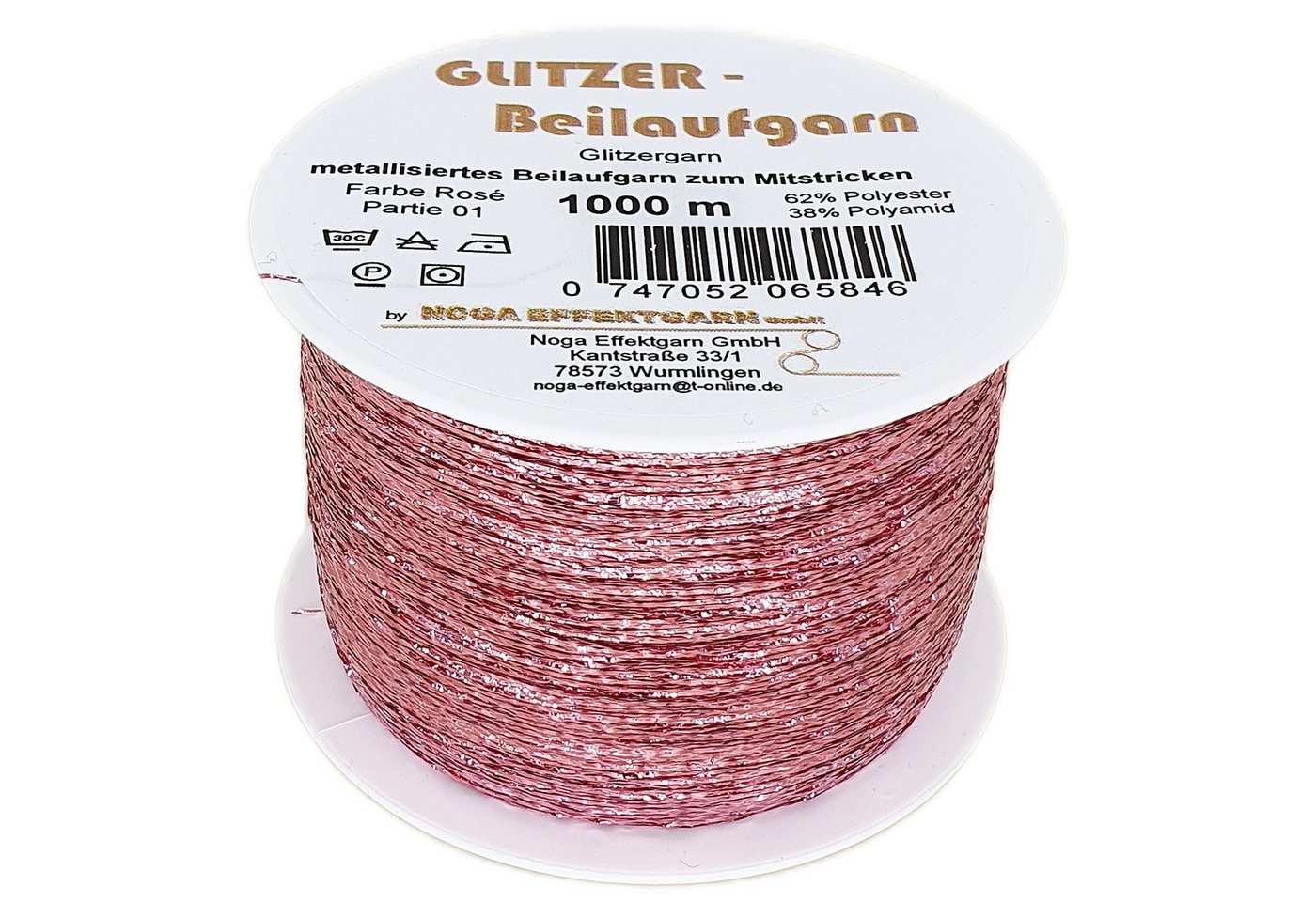 NOGA EFFEKTGARN GmbH Glitzer Beilaufgarn auf 1000 Meter Spule Effektgarn von NOGA EFFEKTGARN GmbH