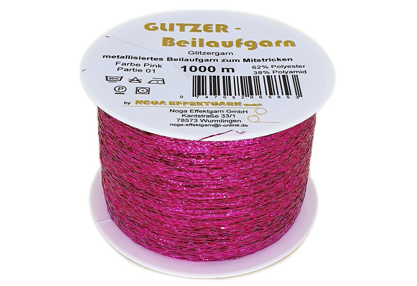 NOGA EFFEKTGARN GmbH Glitzer Beilaufgarn auf 1000 Meter Spule Effektgarn von NOGA EFFEKTGARN GmbH