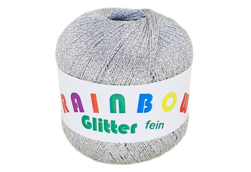 NOGA EFFEKTGARN GmbH Rainbow Glitter fein - feines Glitzer-Bändchengarn auf 25 Gramm Knäuel Effektgarn von NOGA EFFEKTGARN GmbH
