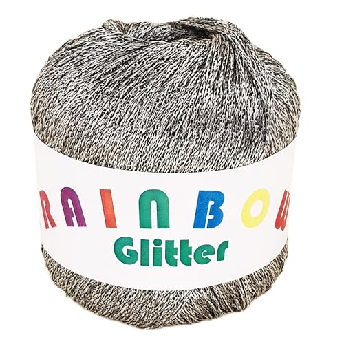 Rainbow Glitter - Glitzer-Bändchengarn auf 25 Gramm Knäuel (Beige) von NOGA EFFEKTGARN GmbH