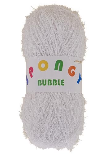 Spongy Bubble auf 100 Gramm Knäuel in verschiedenen Farben (Weiß) von NOGA EFFEKTGARN GmbH