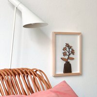 Blumenvase - Geschenk Zum Muttertag 3D-Holzschriftzug von NOGALLERY