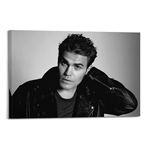 NOGRAX Paul Wesley Poster für Schlafzimmer, Ästhetik, Bilddruck, Leinwand, Gemälde, 20 x 30 cm, Rahmenstil von NOGRAX