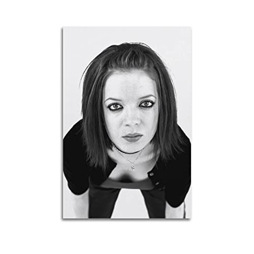 NOGRAX Schauspielerin Sängerin Shirley Manson Poster für Schlafzimmer, Ästhetik, Bilddruck, Leinwand, Malerei, 50 x 75 cm, ungerahmt von NOGRAX