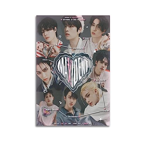 Korean Band Poster Kopo Stray Kids Skz Poster Wandkunst Druck Retro Ästhetische Raumdekoration 30 x 45 cm ungerahmt von NOHF