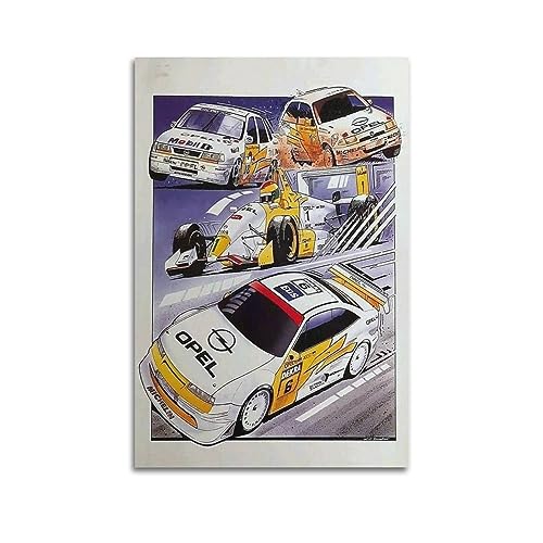 NOHF Anime-Auto-Poster für Opel Calibra, Wandkunstdruck, Retro-Ästhetik, Raumdekoration, Bürodekoration, 40 x 60 cm, ungerahmt von NOHF