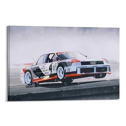 NOHF Rennwagen-Poster für Audi 90 Quattro IMSA GTO Poster, Wandkunstdruck, Retro, ästhetische Raumdekoration, Bürodekoration, 30 x 45 cm, Rahmenstil NOHF Rennwagen-Poster für Audi 90 Quattro IMSA GTO Poster, Wandkunstdruck, Retro, ästhetische Raumdekoration, Bürodekoration, 30 x 45 cm, Rahmenstil von NOHF