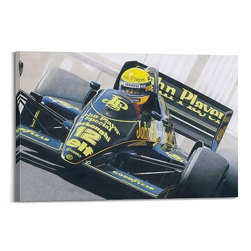 NOHF Rennwagen-Poster für Lotus 97T Poster, Wandkunstdruck, Retro-Ästhetik, Raumdekoration, Bürodekoration, 40 x 60 cm, Rahmen-Stil NOHF Rennwagen-Poster für Lotus 97T Poster, Wandkunstdruck, Retro-Ästhetik, Raumdekoration, Bürodekoration, 40 x 60 cm, Rahmen-Stil von NOHF