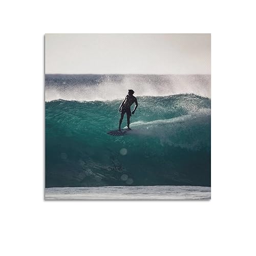 NOHF Surf-Poster, Surflogic Surfen, Wandkunstdruck, Retro-Ästhetik, Raumdekoration, Bürodekoration, 30 x 30 cm, ungerahmt von NOHF