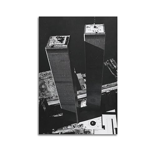 NOHF Vintage Fotografie Poster World Trade Center 1973 Poster, Wandkunstdruck, Retro-Ästhetik, Raumdekoration, Bürodekoration, 60 x 90 cm, ungerahmt von NOHF