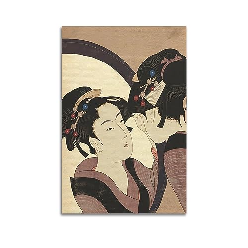 NOHF Vintage-Poster, japanischer Ukiyo-e-Stil, Illustration (10), Poster, Wandkunstdruck, Retro, ästhetische Raumdekoration, Bürodekoration, 60 x 90 cm, ungerahmt von NOHF