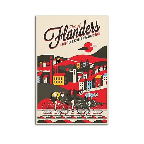 NOHF Vintage-Poster Sport Poster Frühling Classic Cycling (1) Poster Wandkunstdruck Retro Ästhetische Raumdekoration Bürodekorationen 40 x 60 cm ungerahmt von NOHF