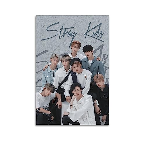 NOHF Stray Kids Poster Kpop SKZ Poster, Wandkunstdruck, Retro, ästhetische Raumdekoration, Malerei, Leinwandposter für Zuhause und Büro, Dekorationen, 40 x 60 cm, ungerahmter Stil NOHF Stray Kids Poster Kpop SKZ Poster, Wandkunstdruck, Retro, ästhetische Raumdekoration, Malerei, Leinwandposter für Zuhause und Büro, Dekorationen, 40 x 60 cm, ungerahmter Stil von NOHF