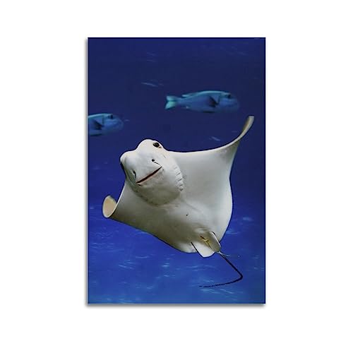 Tierposter Meerestier Riesiges Ozeanisches Mantarochen Poster für Aquarium Marine Museum Poster Tierposter Meerestier Riesiges Ozeanisches Mantarochen Poster für Aquarium Marine Museum Poster von NOHF