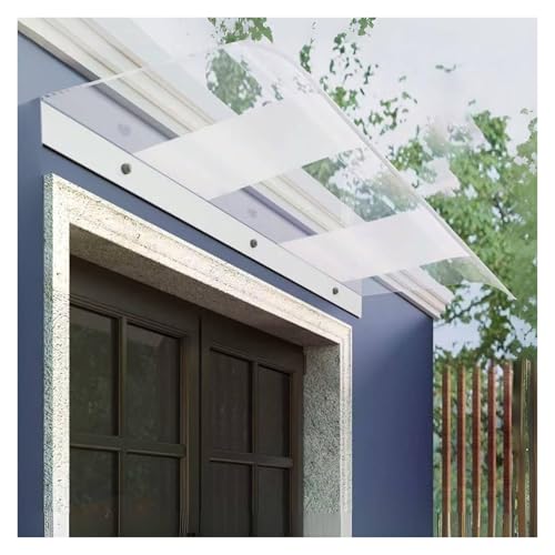 DIY-Markise Aus Polycarbonat, UV-Schutz Vor Regen, Schnee Und Sonnenlicht, Transparentes Pultbogenvordach Für Fenster, Dächer Und Verandas(40x280cm/16 x110) von NOIRDA